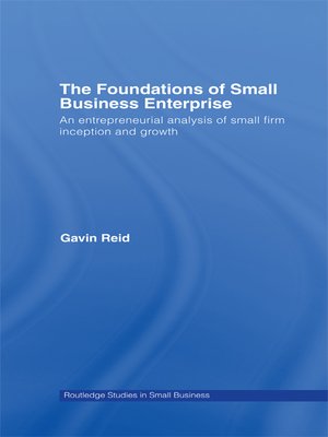 cover image of The Foundations of Small Business Enterprise
